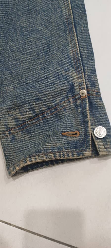 Polo Ralph Lauren × Vintage 🔥VINTAGE POLO RL FLANNEl LINED DENIM JACKET Size US L / EU 52-54 / 3 - 6 Thumbnail