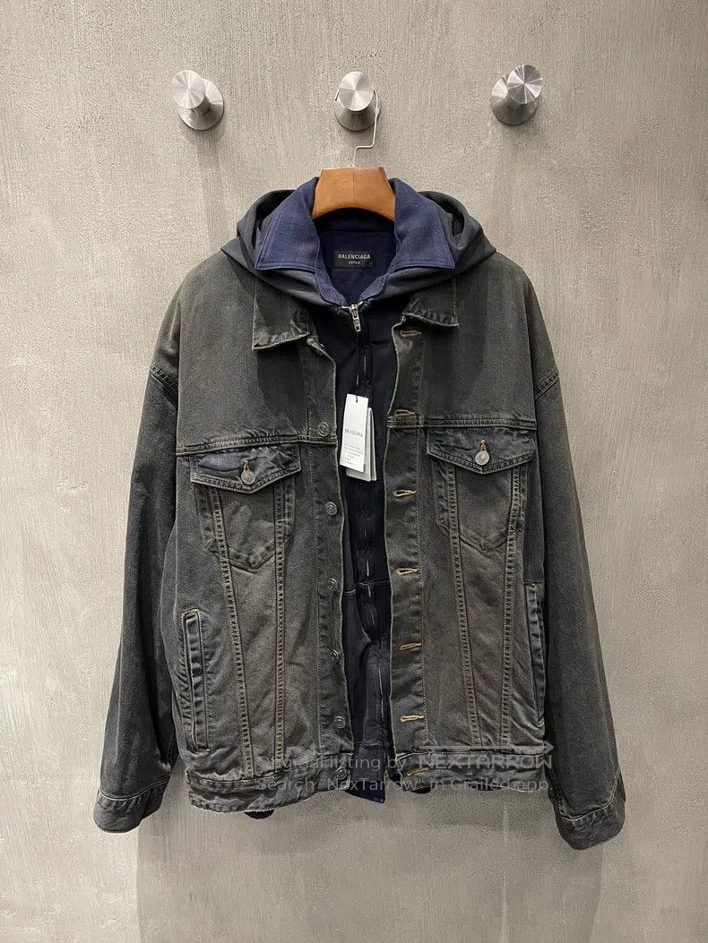 Balenciaga Balenciaga Fake two-piece denim jacket Size US M / EU 48-50 / 2 - 1 Thumbnail