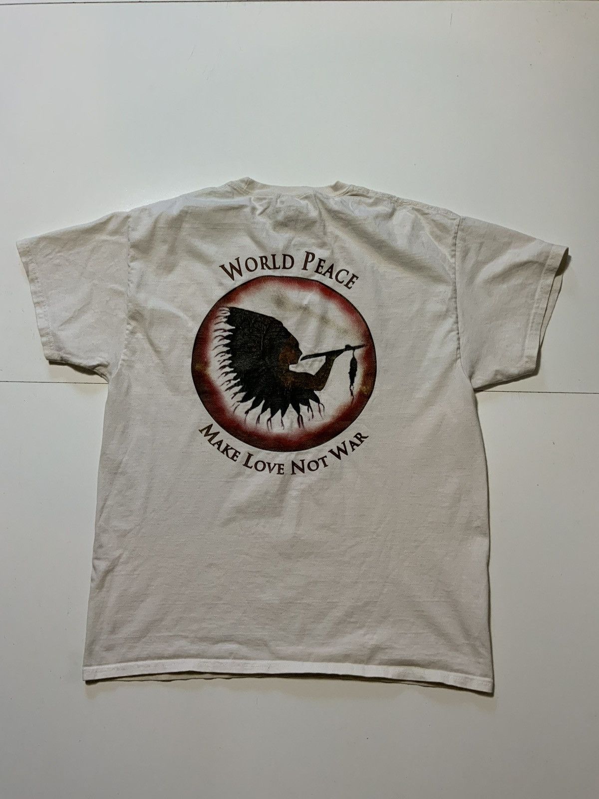 Other Legends Native American World Make Love Not War T-Shirt Size US L / EU 52-54 / 3 - 3 Thumbnail
