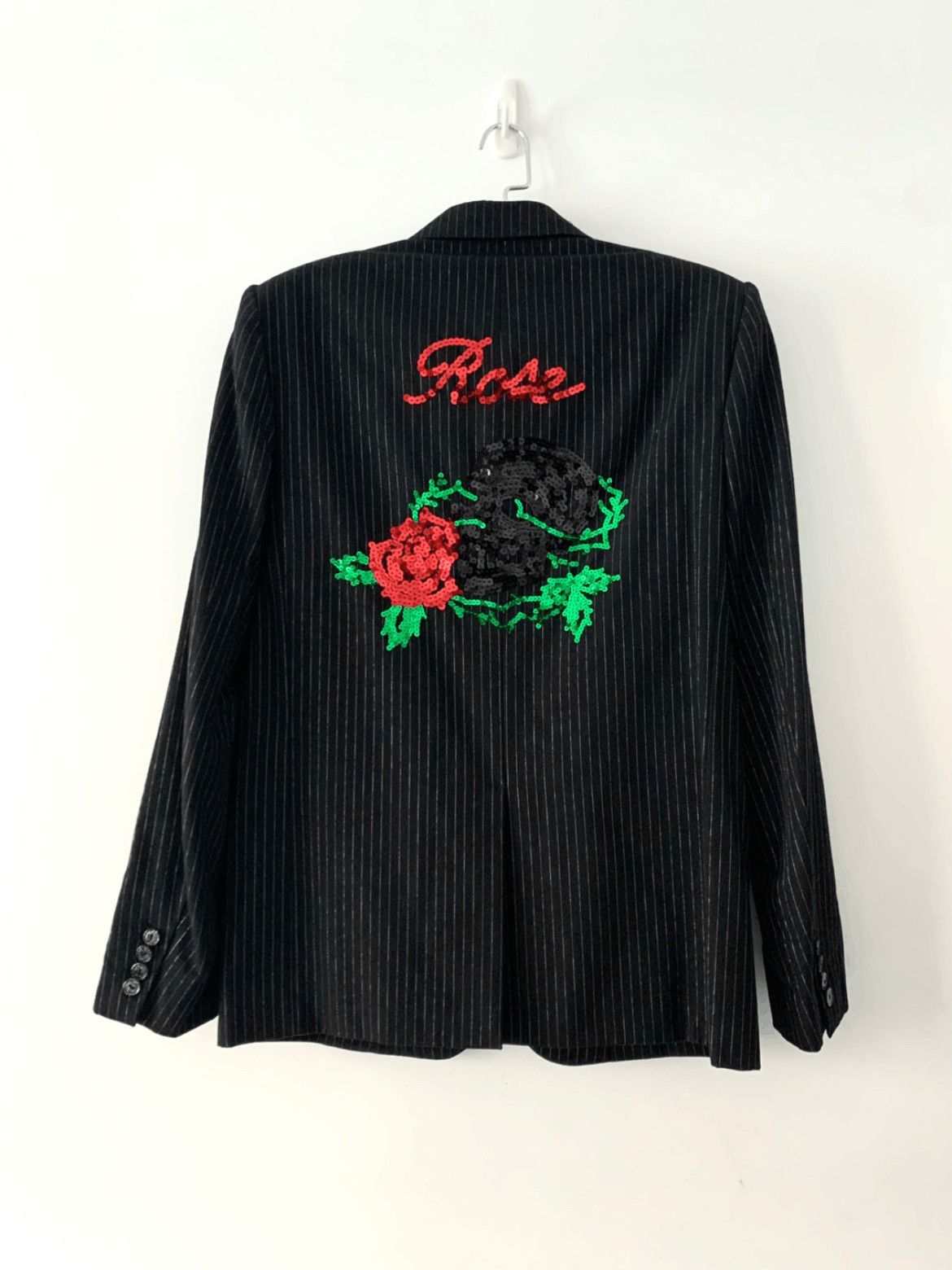 Number (N)ine Sz 4 Number Nine 06SS Rose Patch Stripe Jacket-2508 Size US XL / EU 56 / 4 - 1 Thumbnail