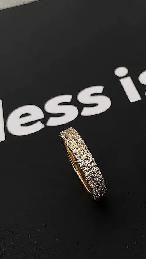 Designer × Vintage Vintage diamond-encrusted rings Size ONE SIZE - 4 Thumbnail
