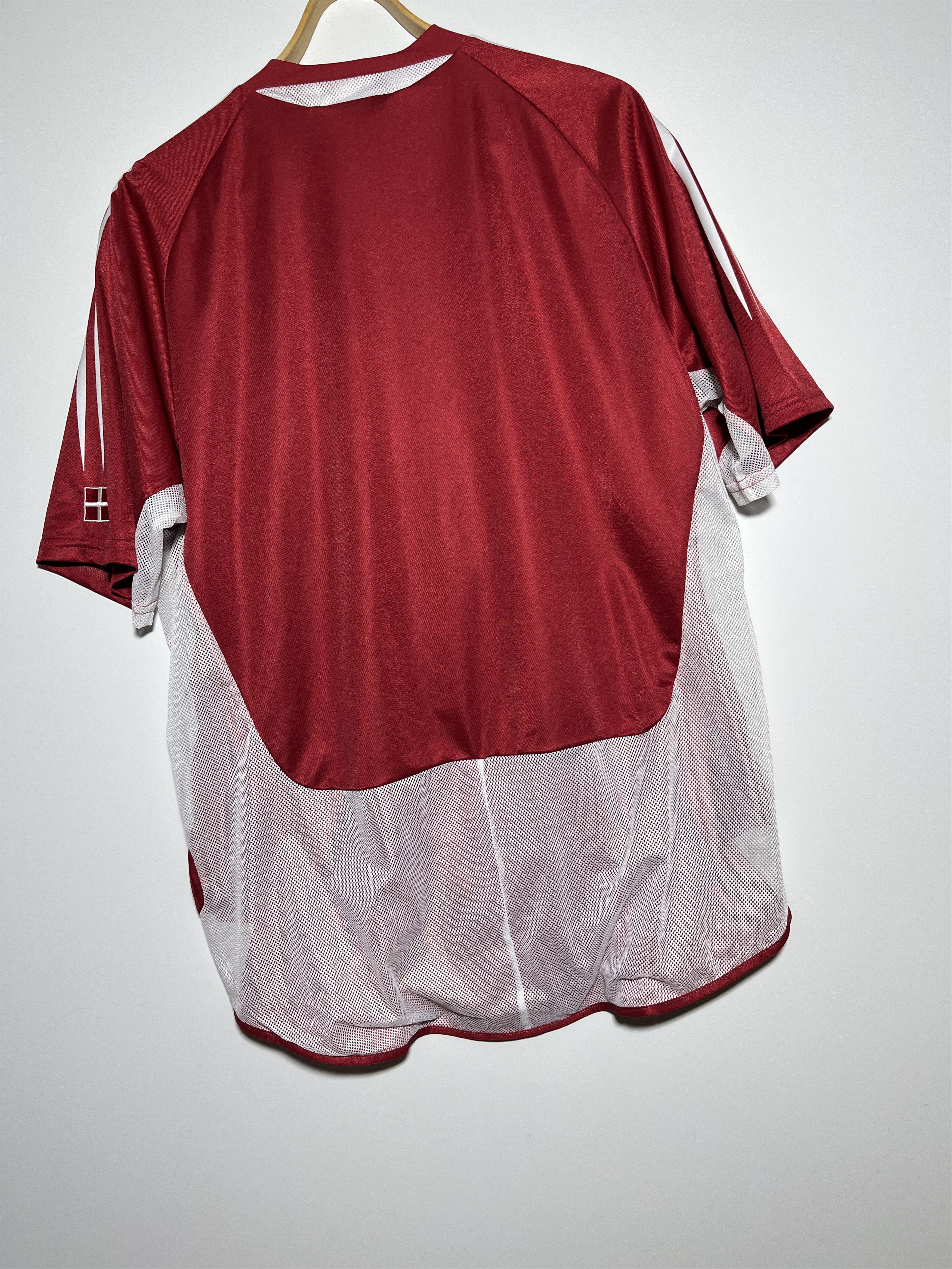 Adidas × Vintage Adidas Denmark National Team 2004-05 Home Match Issue Jersey Size US XL / EU 56 / 4 - 6 Thumbnail