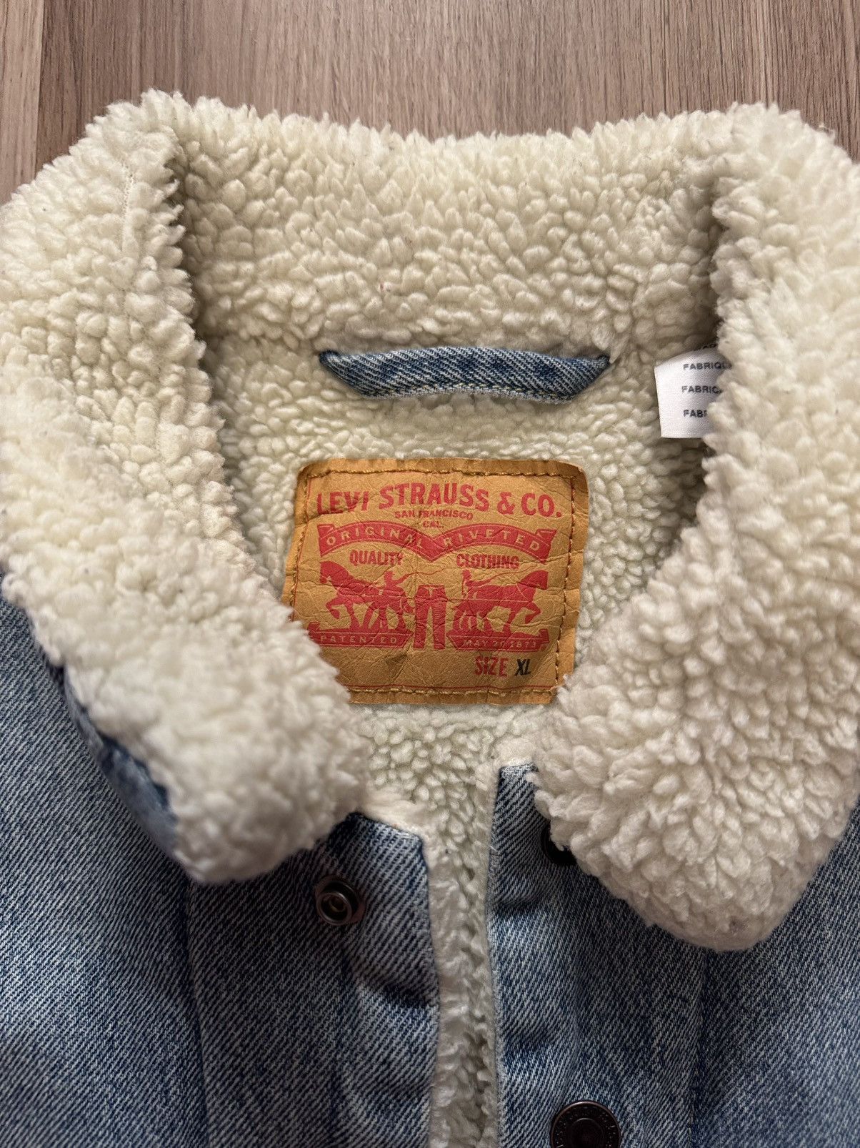 Levi's × Levi's Vintage Clothing × Vintage Levis sherpa lined denim jacket Size US XL / EU 56 / 4 - 6 Thumbnail