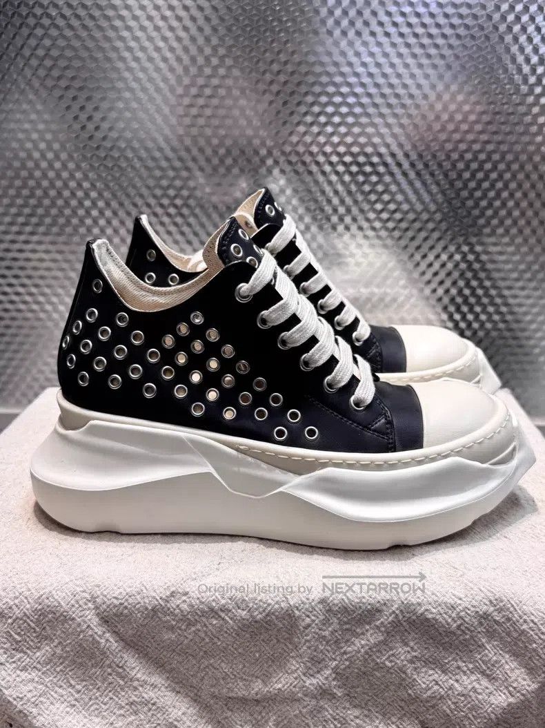 Rick Owens Rick Owens Tank-soled leather low-top casual shoes underwi Size US 5.5 / IT 35.5 - 4 Thumbnail