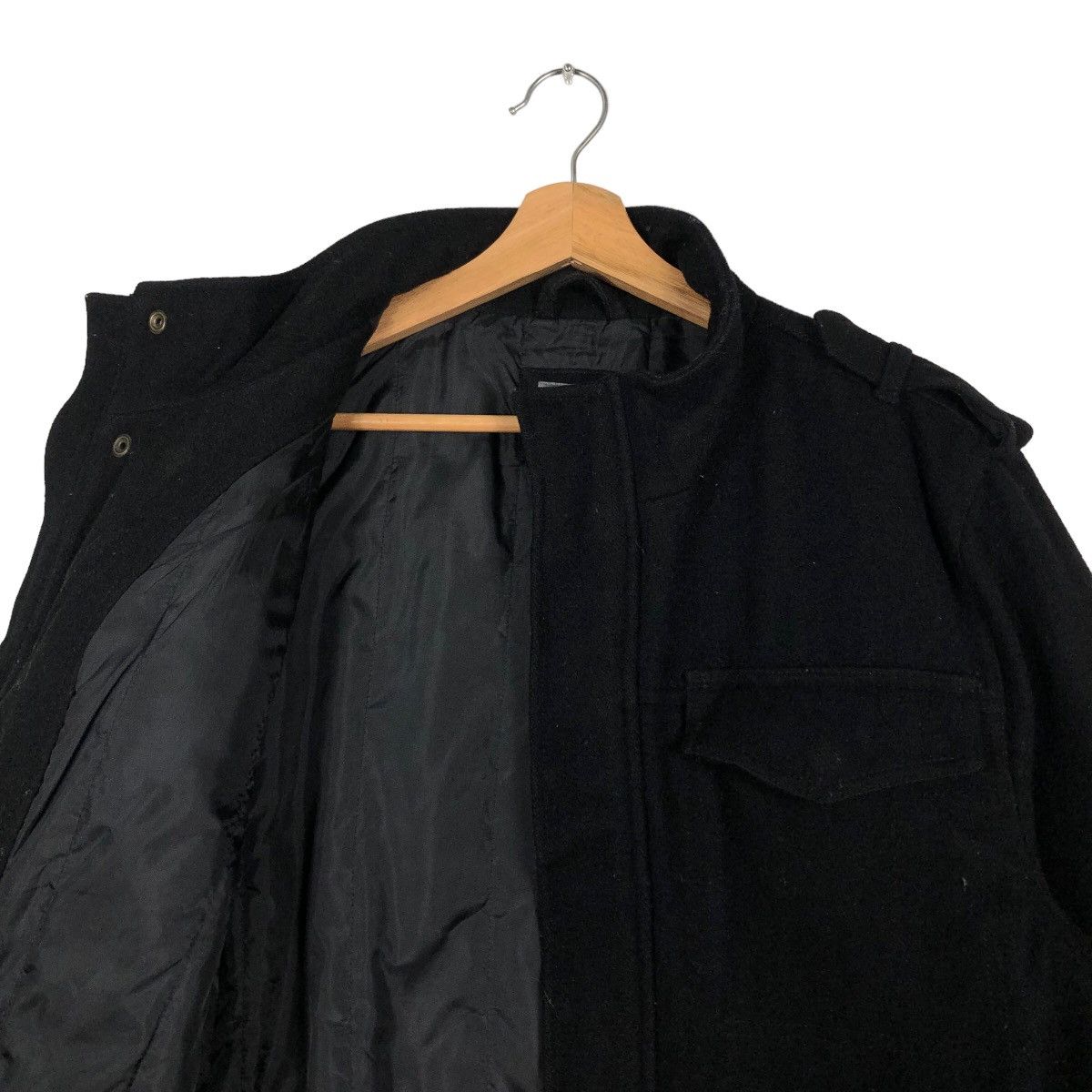Japanese Brand 🔥90’s Wool Biker Jacket Cargo Inspector Multi Pocket Gap Size US XL / EU 56 / 4 - 9 Thumbnail