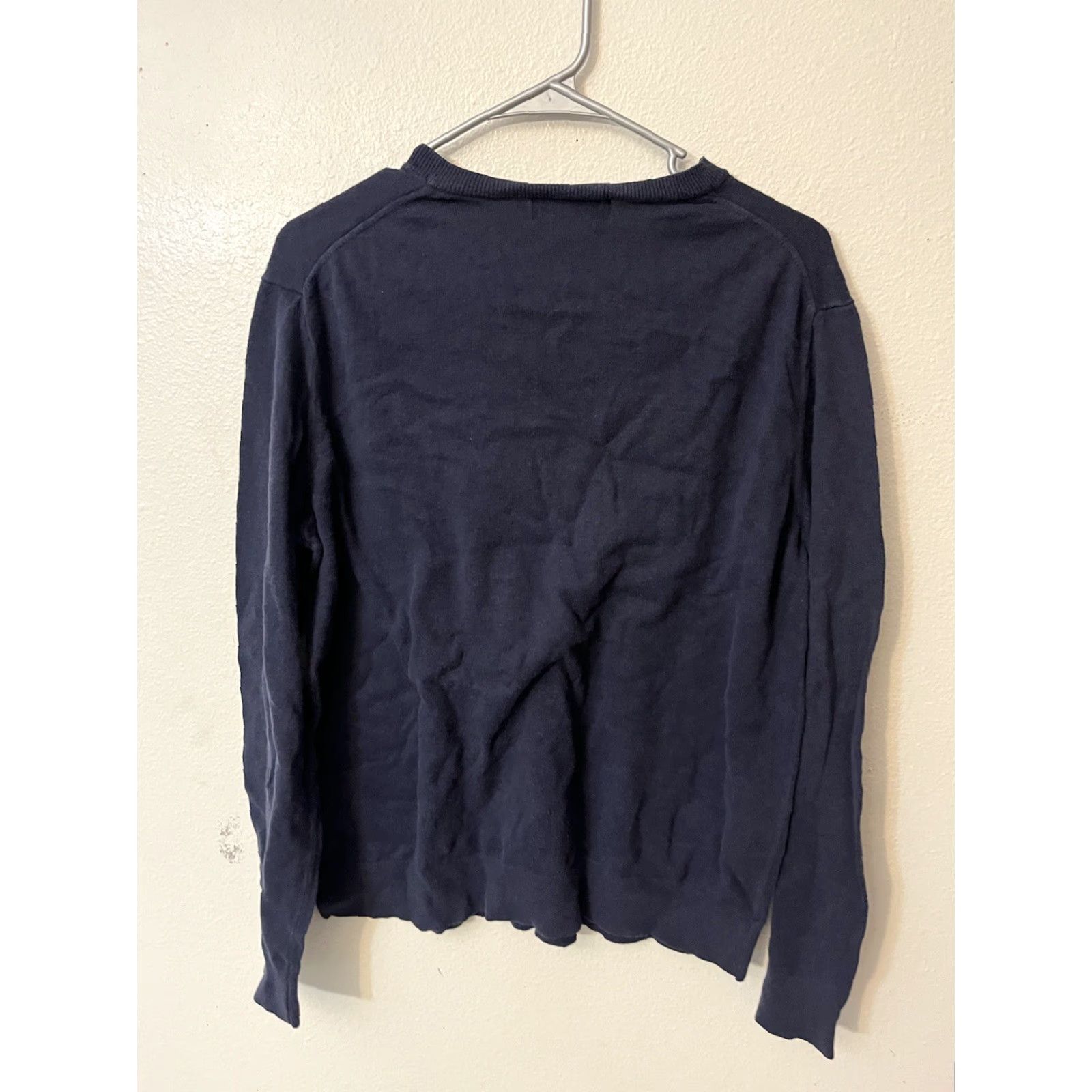 Banana Republic Banana Republic Sweater Men L Blue Premium Luxe Yarn Crew Neck Long Sleeve Knit Pullover Size L Size US L / EU 52-54 / 3 - 3 Thumbnail