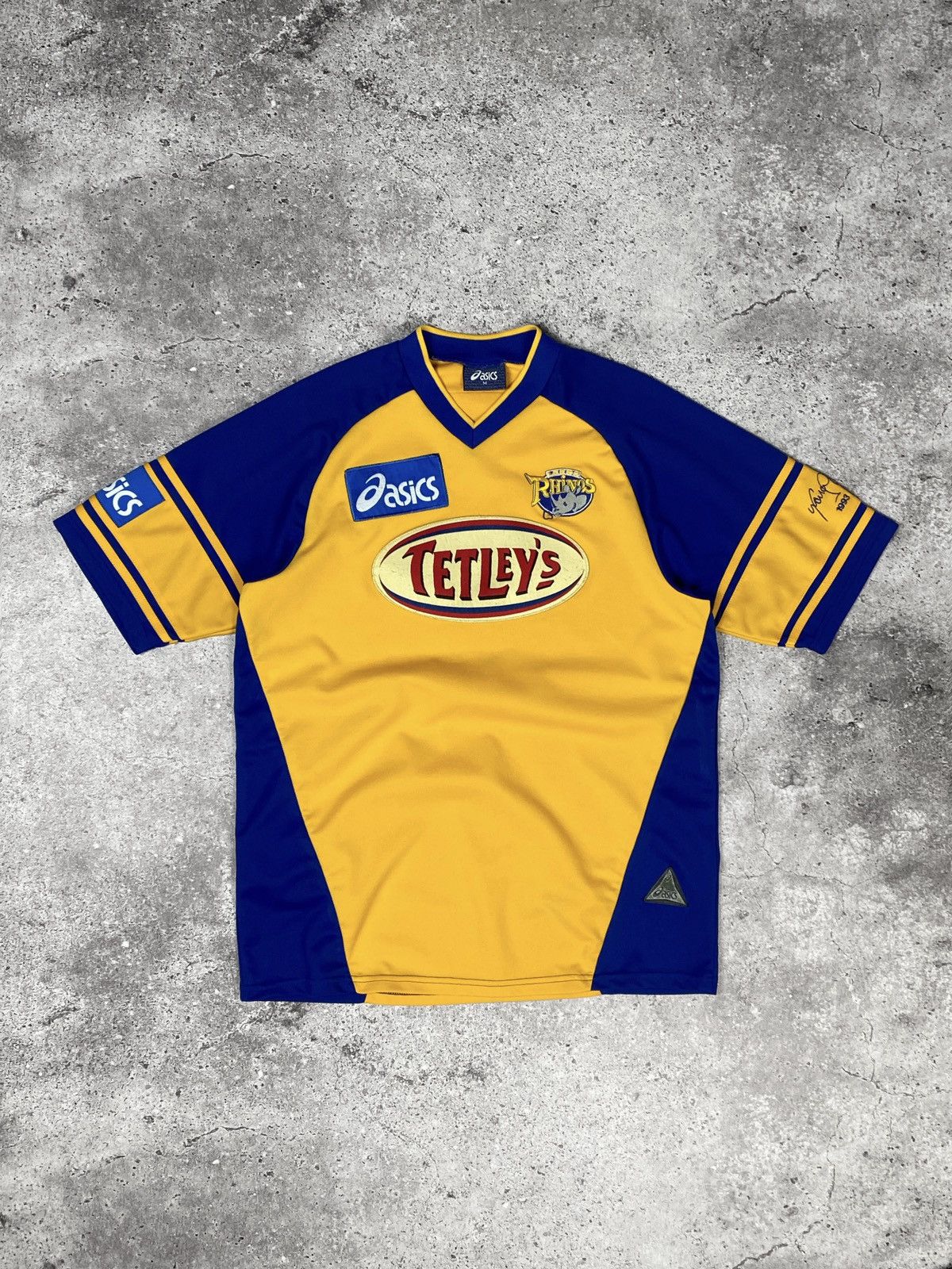 Asics × Vintage Rugby Jersey Shirt Leeds Rhinos Asics M Vintage Retro Size US M / EU 48-50 / 2 - 1 Thumbnail
