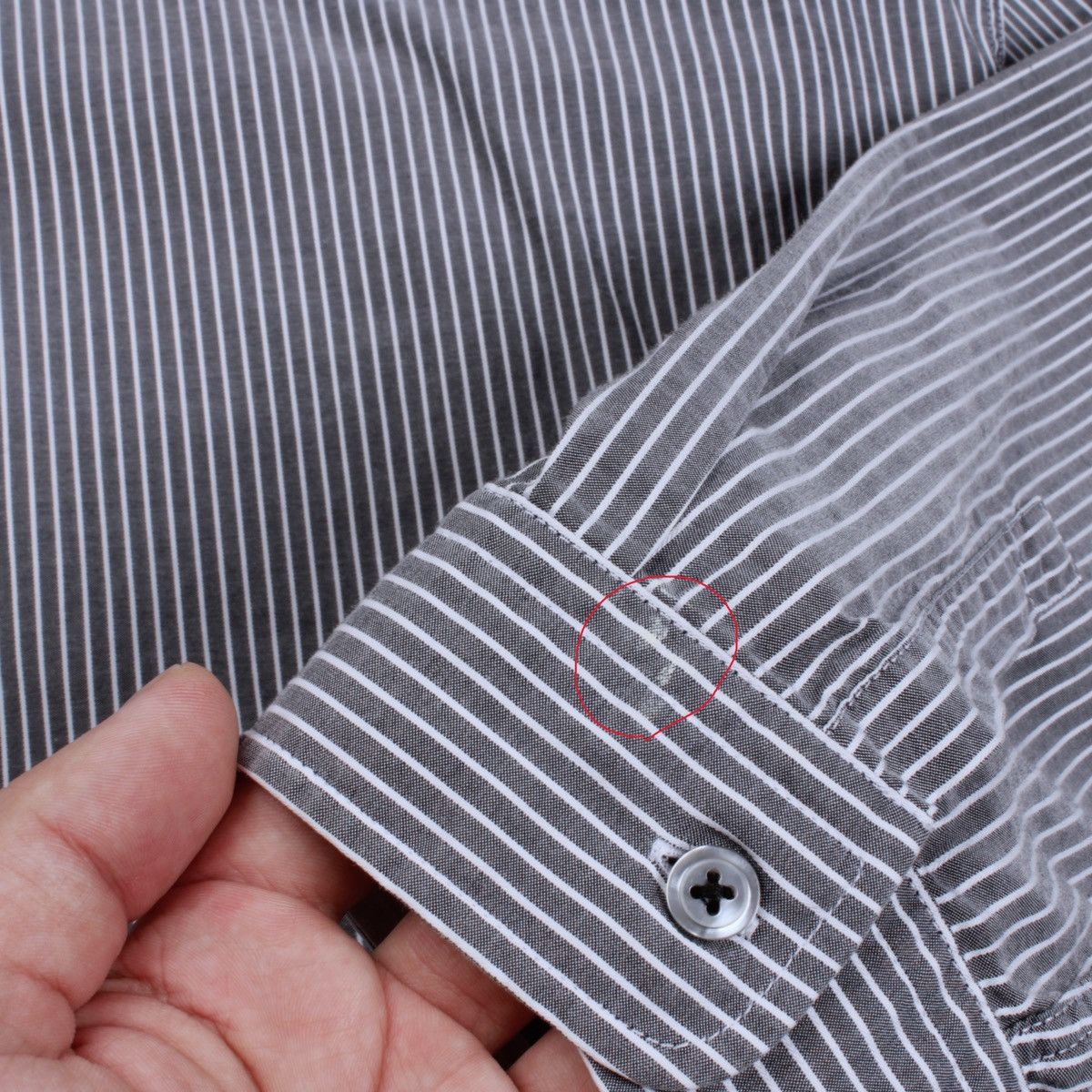 Designer × Hugo Boss HUGO BOSS Lorenzo Striped Gray White Shirt Dress Casual Size US L / EU 52-54 / 3 - 13 Thumbnail