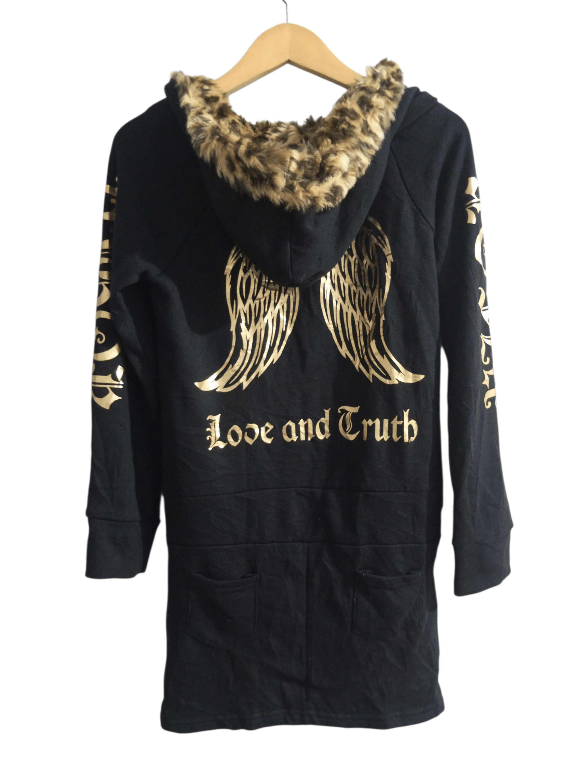 Japanese Brand je vordrais multi pocket vigor spellout leopard hoodie Size M / US 6-8 / IT 42-44 - 2 Thumbnail