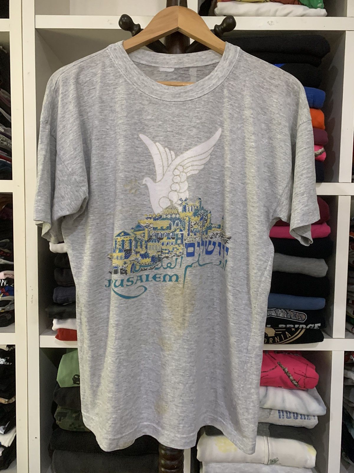 Vintage Vintage Jerusalem Israel Tee Size US L / EU 52-54 / 3 - 2 Thumbnail