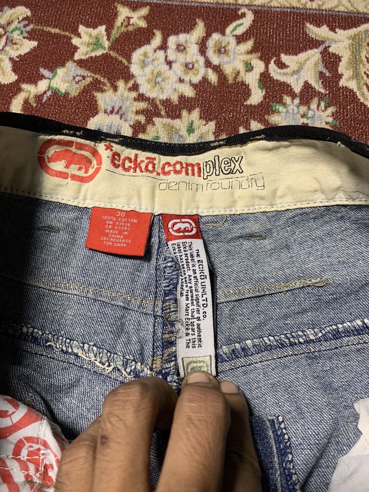 Ecko Unltd. 🔥BAGGY🔥ECKO CARPENTER BAGGY DENIM PANT VERY WORN Size US 30 / EU 46 - 13 Thumbnail