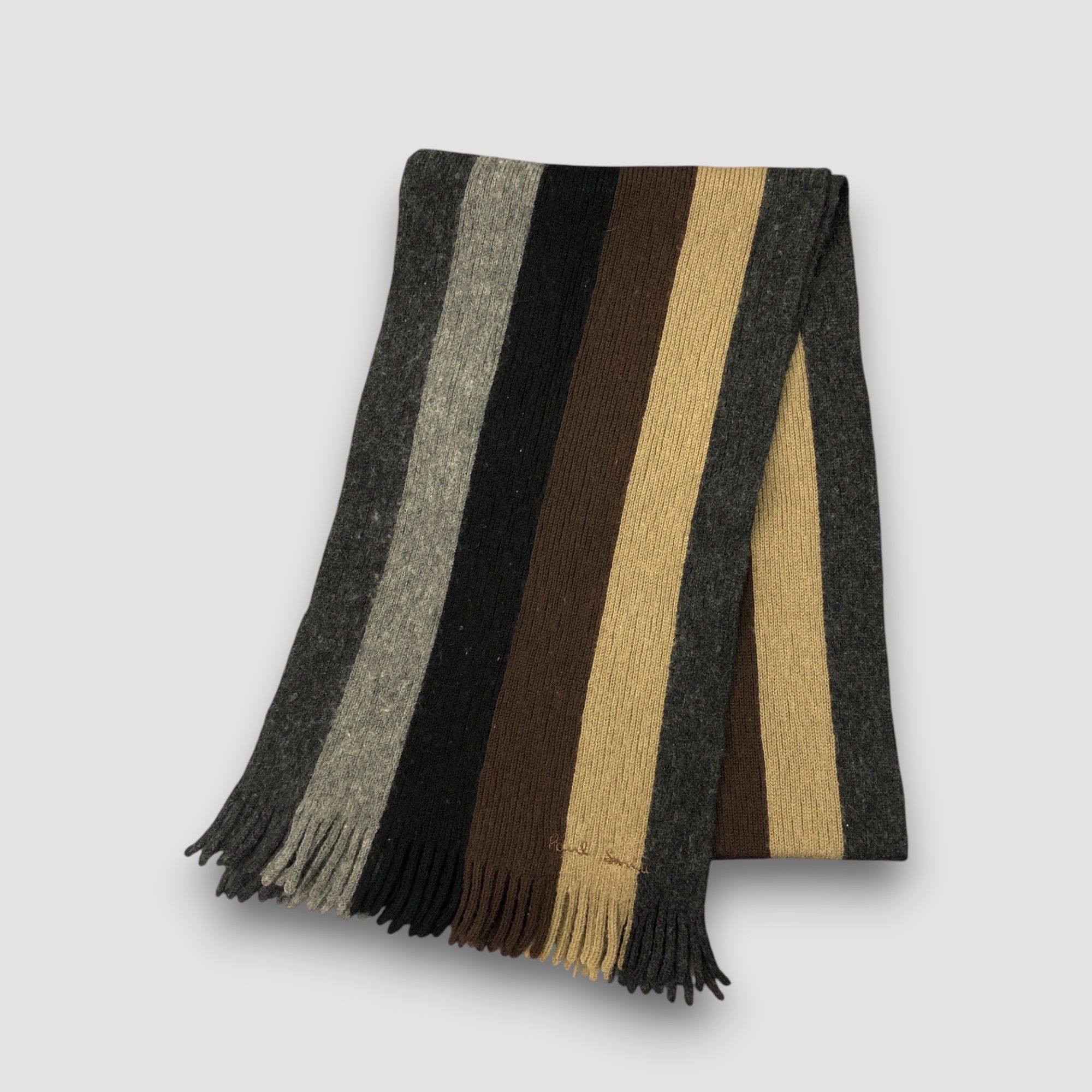 Paul Smith Vintage Paul Smith Scarf Muffler Wool Knit Winter Scarves Size ONE SIZE - 3 Thumbnail
