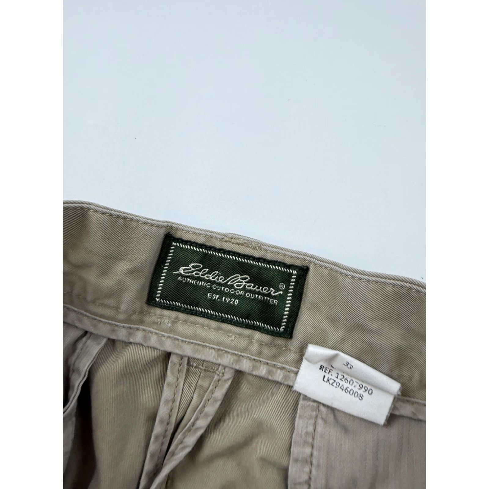 Eddie Bauer Eddie Bauer Pants Mens 33x29 Beige Pleated Khakis Straight Leg Cotton Casual Pants Mens 33 Beige Khakis Pleated Front Straight Leg Pocket Type: Slash Size US 33 - 5 Thumbnail