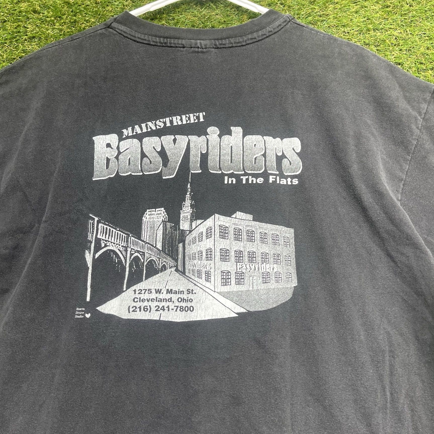 Harley Davidson VINTAGE Easy Riders Shirt Harley-Davidson Mens XL 1990s Black Graphic Tee Short Sleeve Mens XL Harley-Davidson Knight Rider Single Stitch Faded 90s Size US XL / EU 56 / 4 - 3 Thumbnail