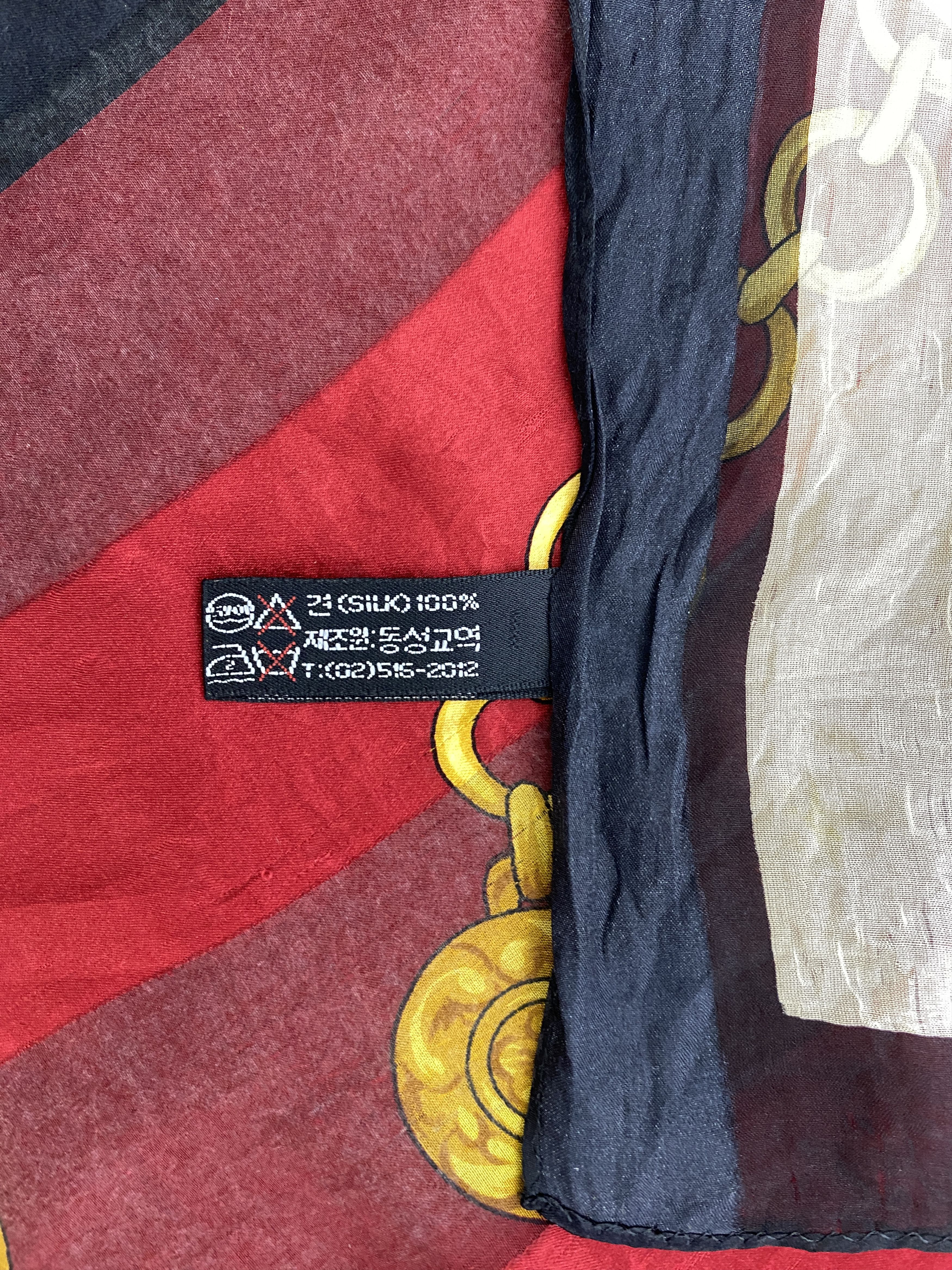 Vintage Vintage Vaneli Italy Silk Scarf / Babushka SN0154 Size ONE SIZE - 7 Thumbnail