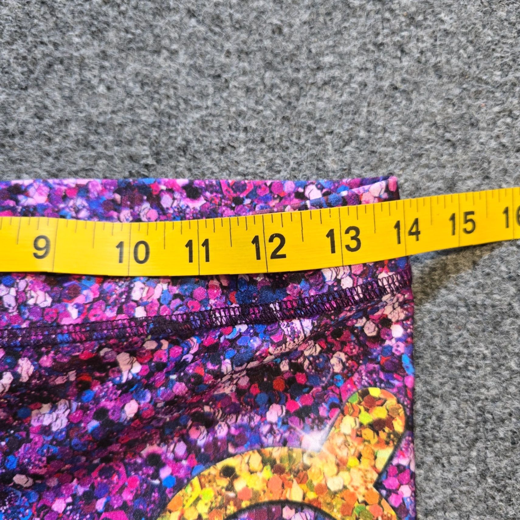 Terez Terez Leggings Womens Medium Pink Purple Glitter Peloton Stretchy Workout Size 32" / US 10 / IT 46 - 4 Thumbnail