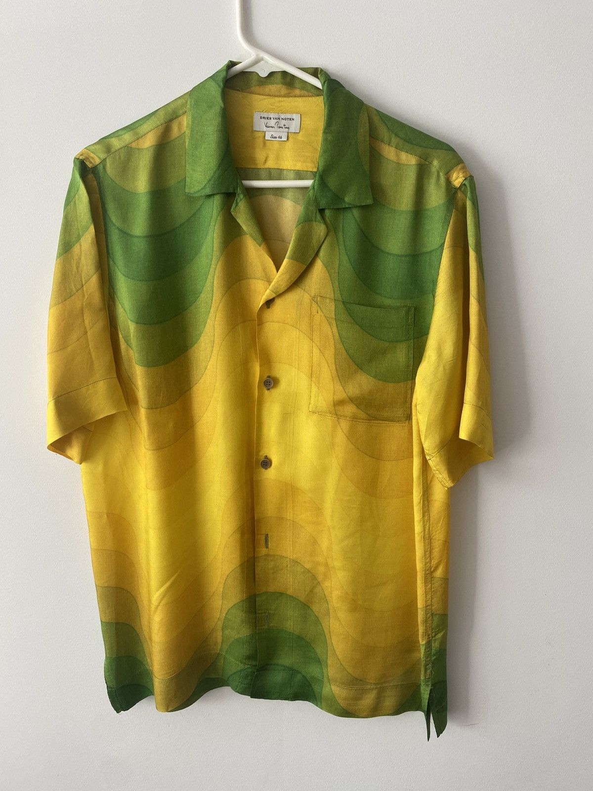 Dries Van Noten Tan Verner Panton Edition Wave Shirt | Grailed