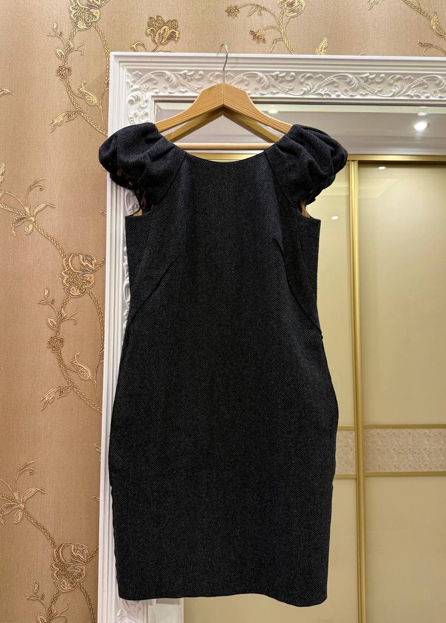 Dolce & Gabbana Dolce & Gabbana Dress Leopard Pattern Women Wool Gray Size M / US 6-8 / IT 42-44 - 1 Thumbnail