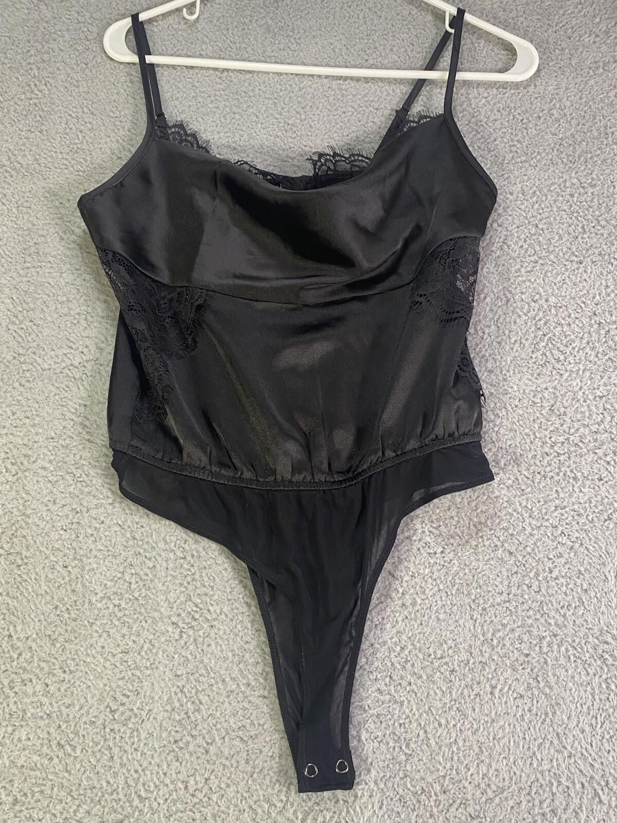 Forever 21 Forever 21 Lace One Piece Small Black Snap mall y2k Size S / US 4 / IT 40 - 1 Thumbnail