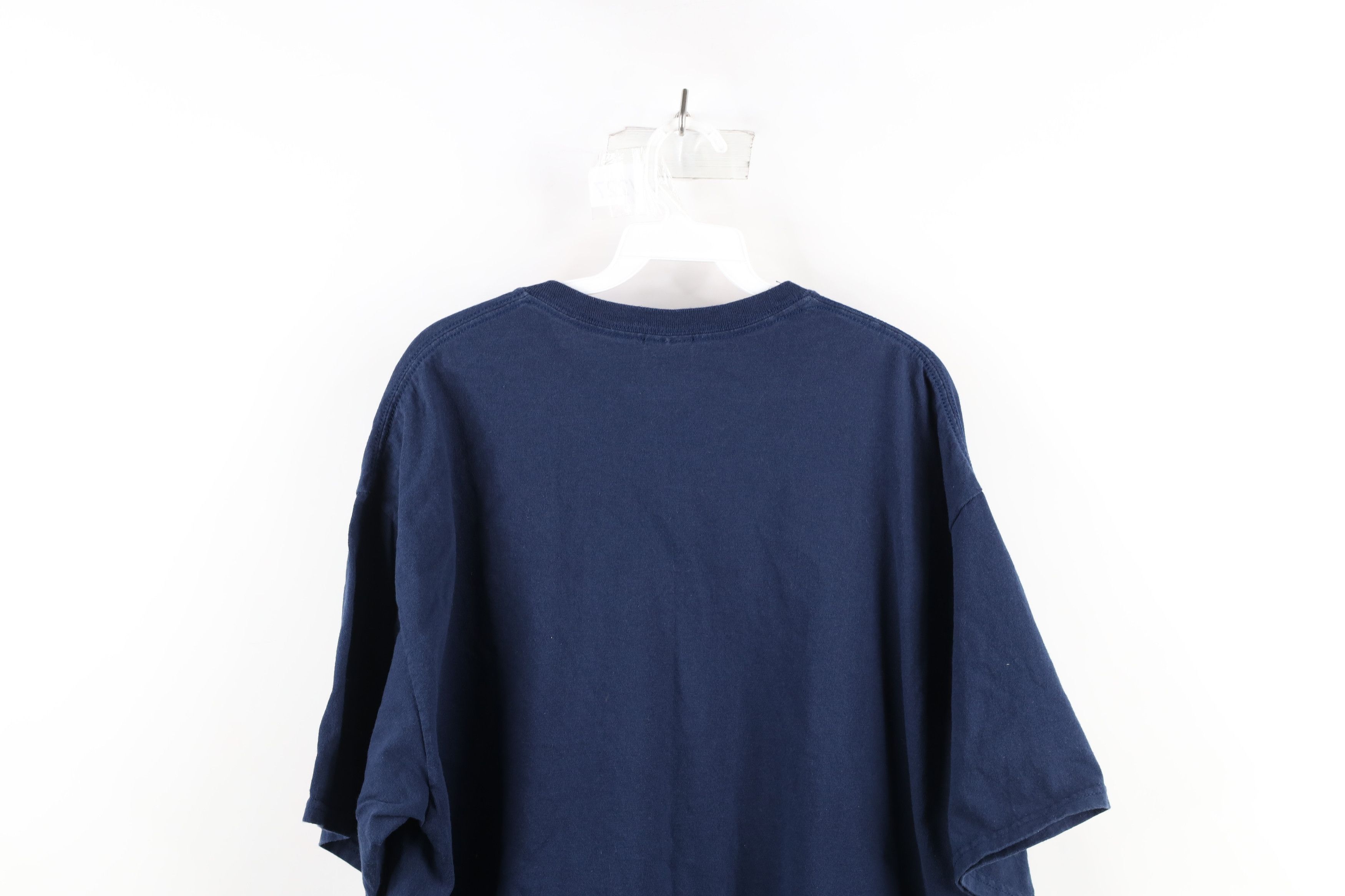 Vintage Vintage 90s Streetwear Short Sleeve T-Shirt Blue Cotton Size US XXL / EU 58 / 5 - 6 Thumbnail