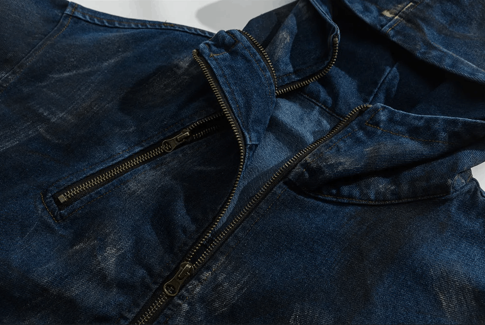 Japanese Brand × Vintage "Dirty Work-M" Denim Jacket Size US M / EU 48-50 / 2 - 3 Thumbnail