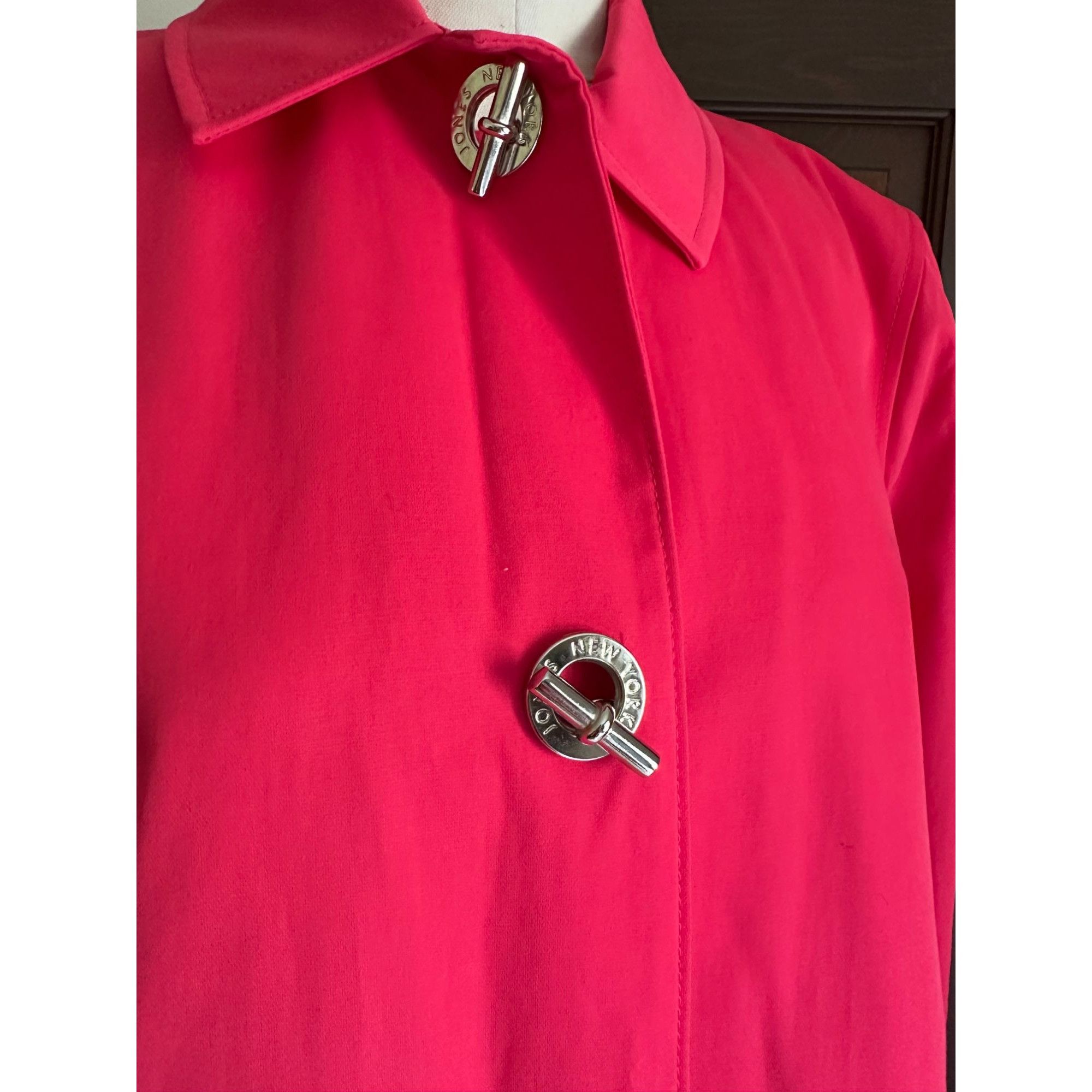 Jones New York Jones New York Trench Coat Coral Pink Silver Toggle Close Kn Size S / US 4 / IT 40 - 3 Thumbnail