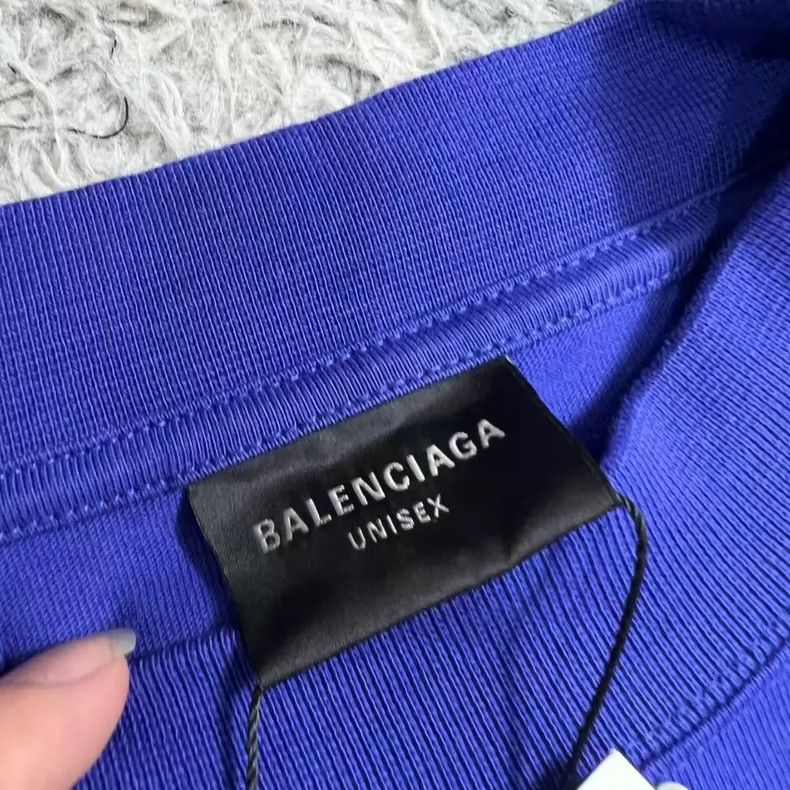 Balenciaga Balenciaga Tape Short Sleeve T-Shirt Blue Size US L / EU 52-54 / 3 - 4 Thumbnail