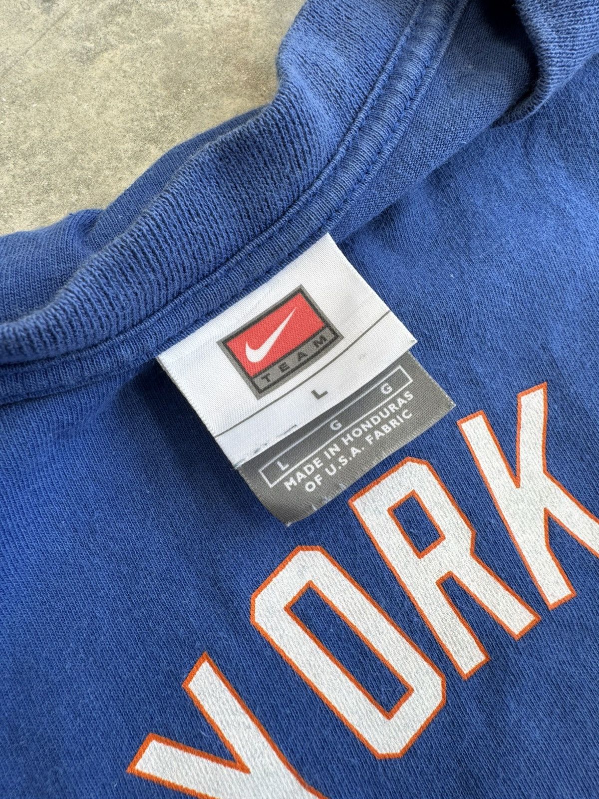 Nike × Vintage Nike New York METS blue tees 🌐 Size US L / EU 52-54 / 3 - 4 Thumbnail