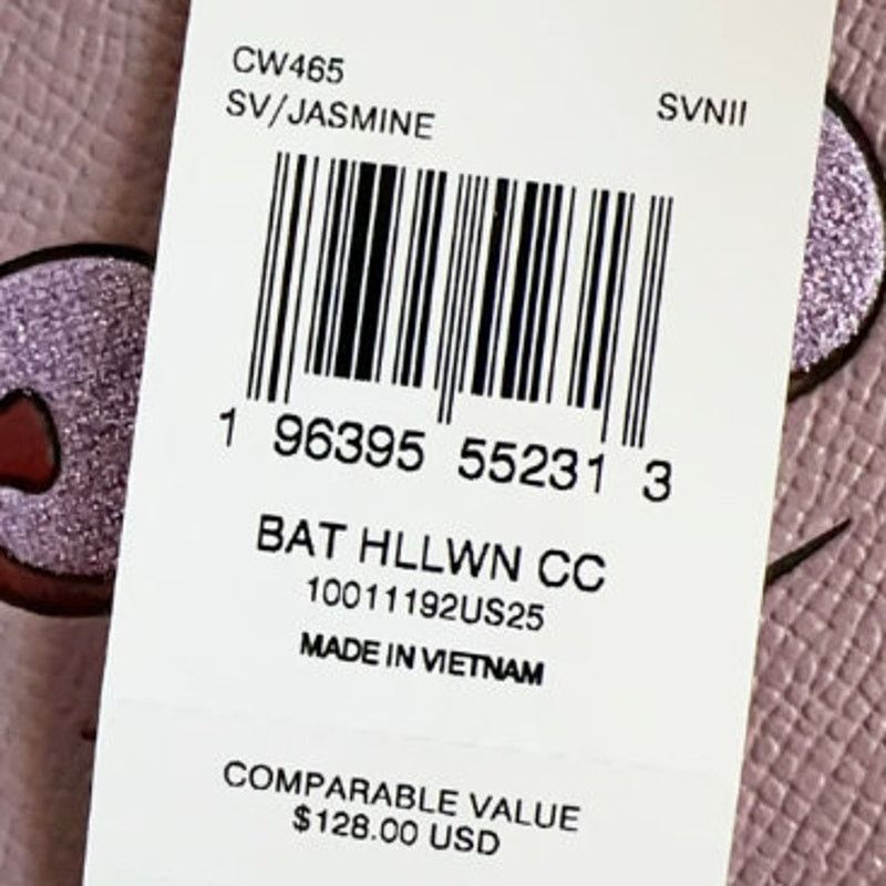 Coach Coach Coin Case With Halloween Bat Purple Leather CW465 Size ONE SIZE - 4 Thumbnail