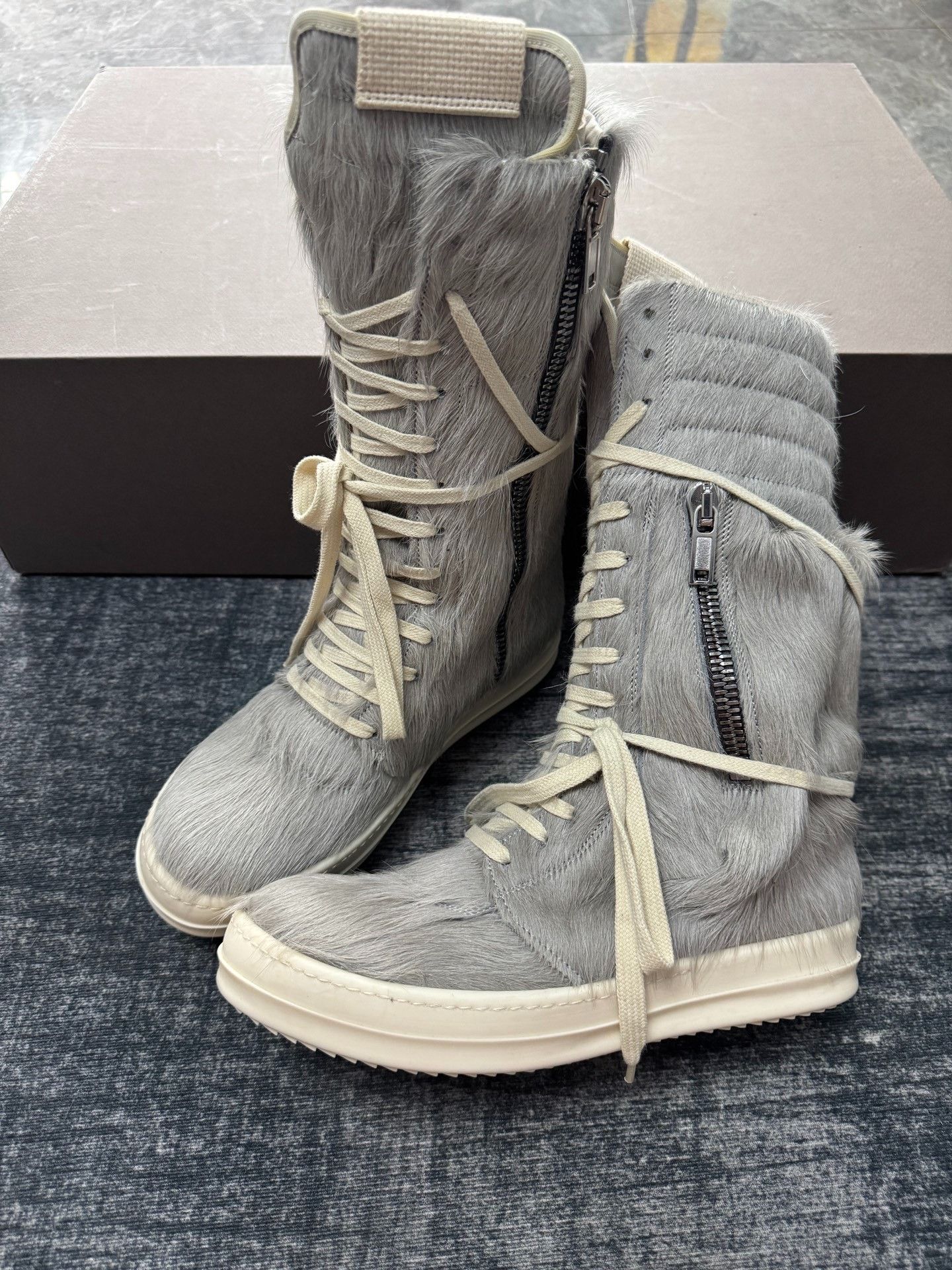 Rick Owens Rick Owens Cargo Gray Boots 37 Women Size US 6.5 / IT 36.5 - 1 Thumbnail
