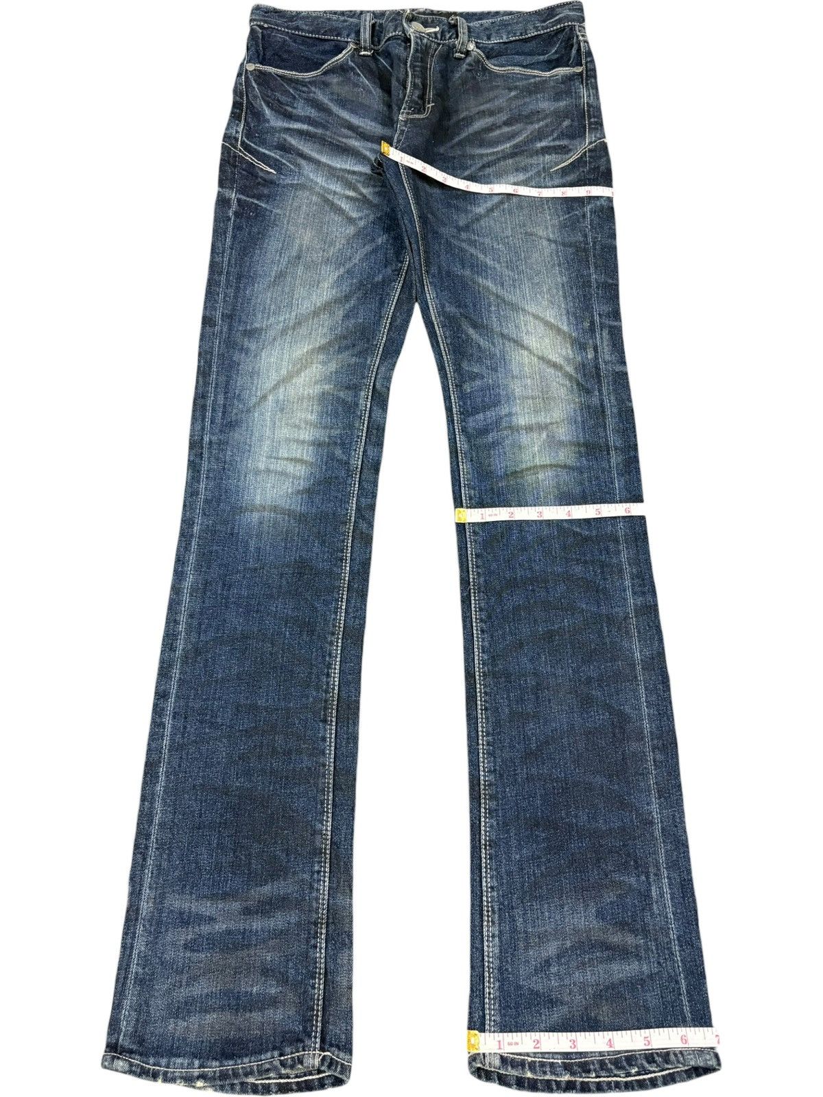 Levi's Vintage Japanese Fuga Stacked Indigo Wash Slim Jeans Size US 30 / EU 46 - 11 Thumbnail