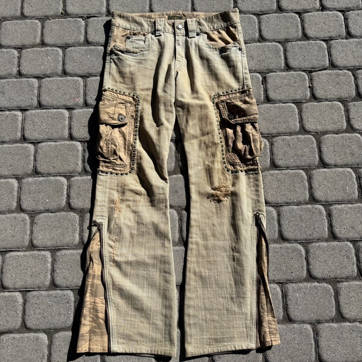 Obelisk Obelisk Cargo Flare Jeans Size US 30 / EU 46 - 1 Thumbnail