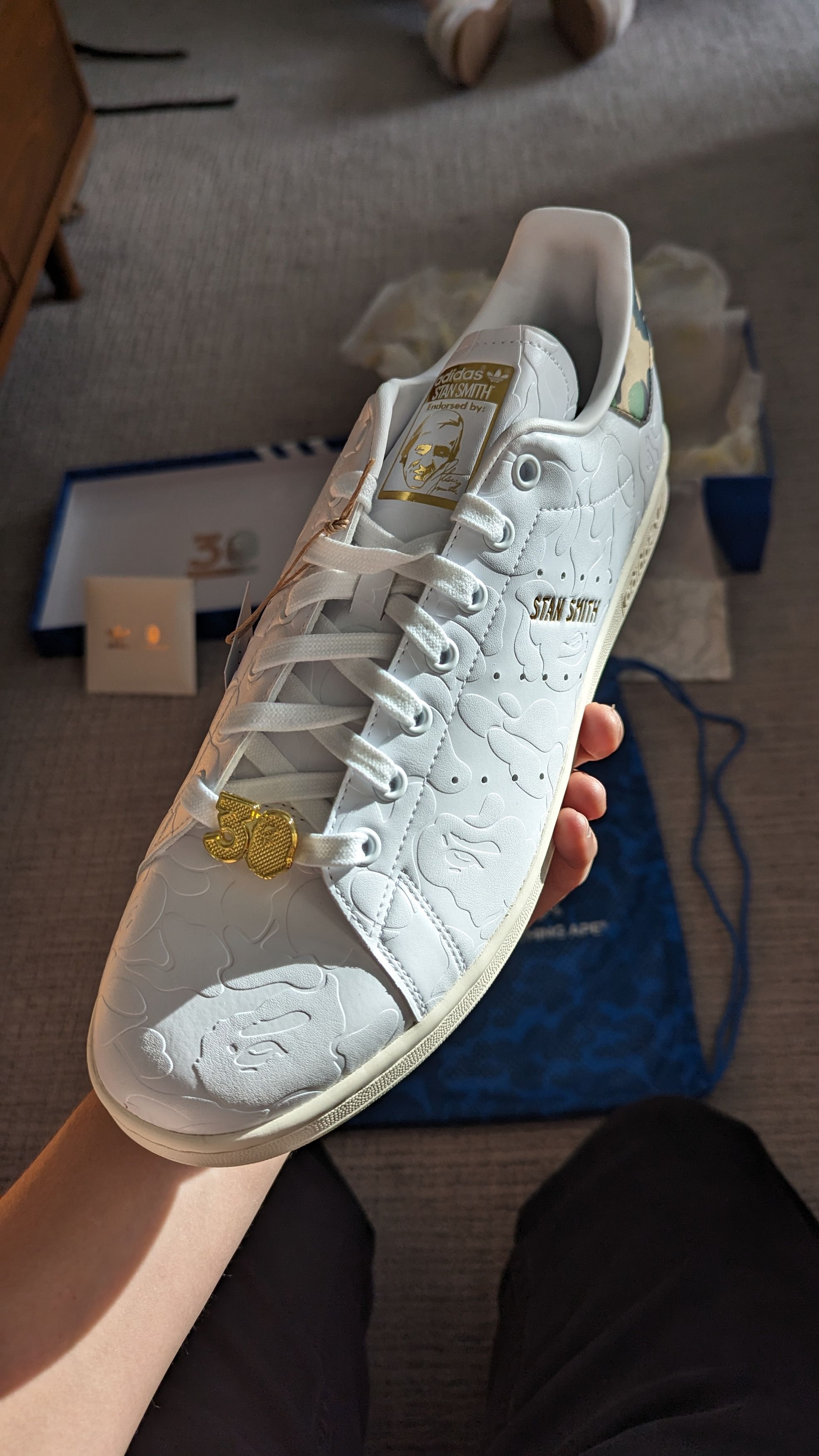 Adidas Bape Bape x Adidas Stan Smith 30th Anniversary Grailed