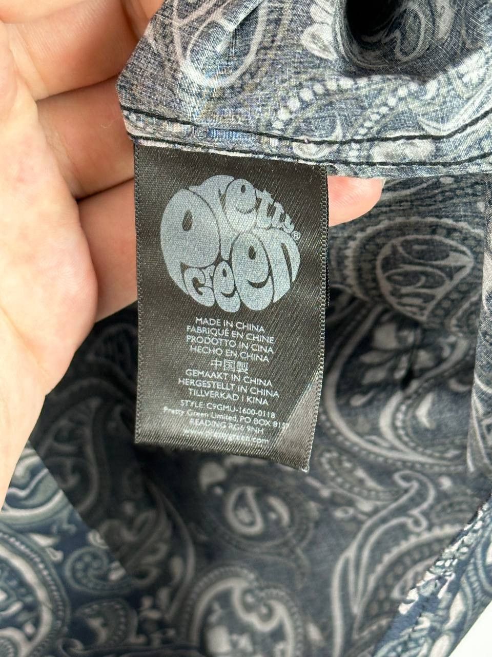 Pretty Green Pretty Green Mens Long Sleeve Paisley Shirt Size US M / EU 48-50 / 2 - 7 Thumbnail