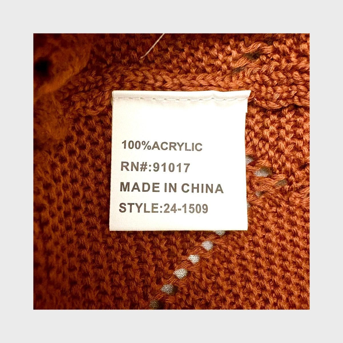 Other Sandstone Man’s Rust Pointelle Knit Sweater Sz M Size US M / EU 48-50 / 2 - 14 Thumbnail