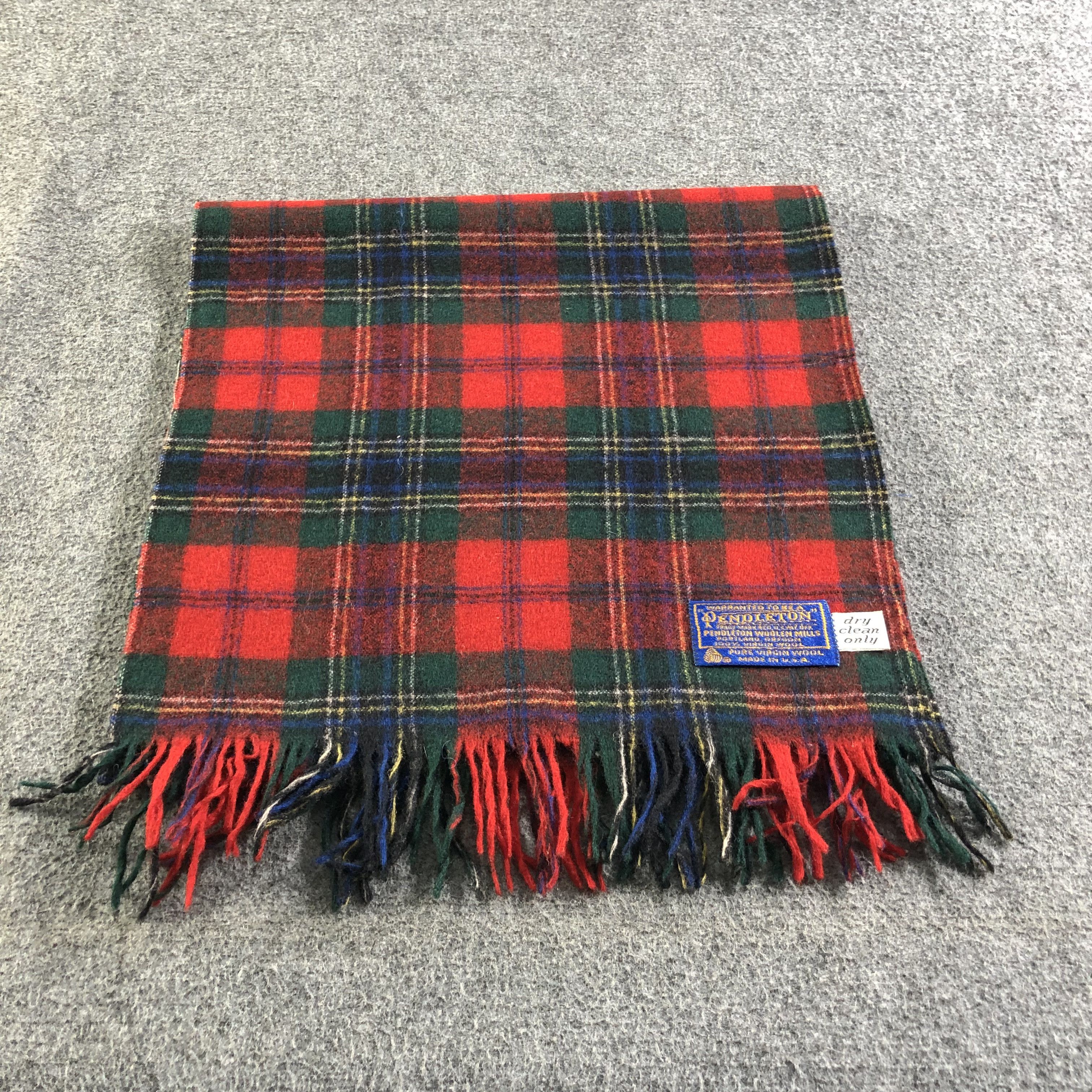 Pendleton Pendleton Tartan Wool Scarf Muffler V1946 Size ONE SIZE - 2 Thumbnail