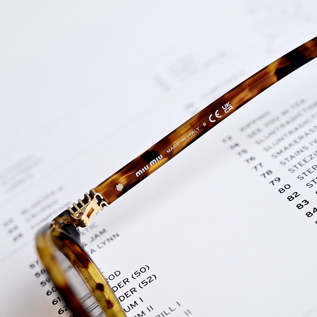 Miu Miu MIU MIU 0MU 04ZS SUNGLASSES Size ONE SIZE - 7 Thumbnail