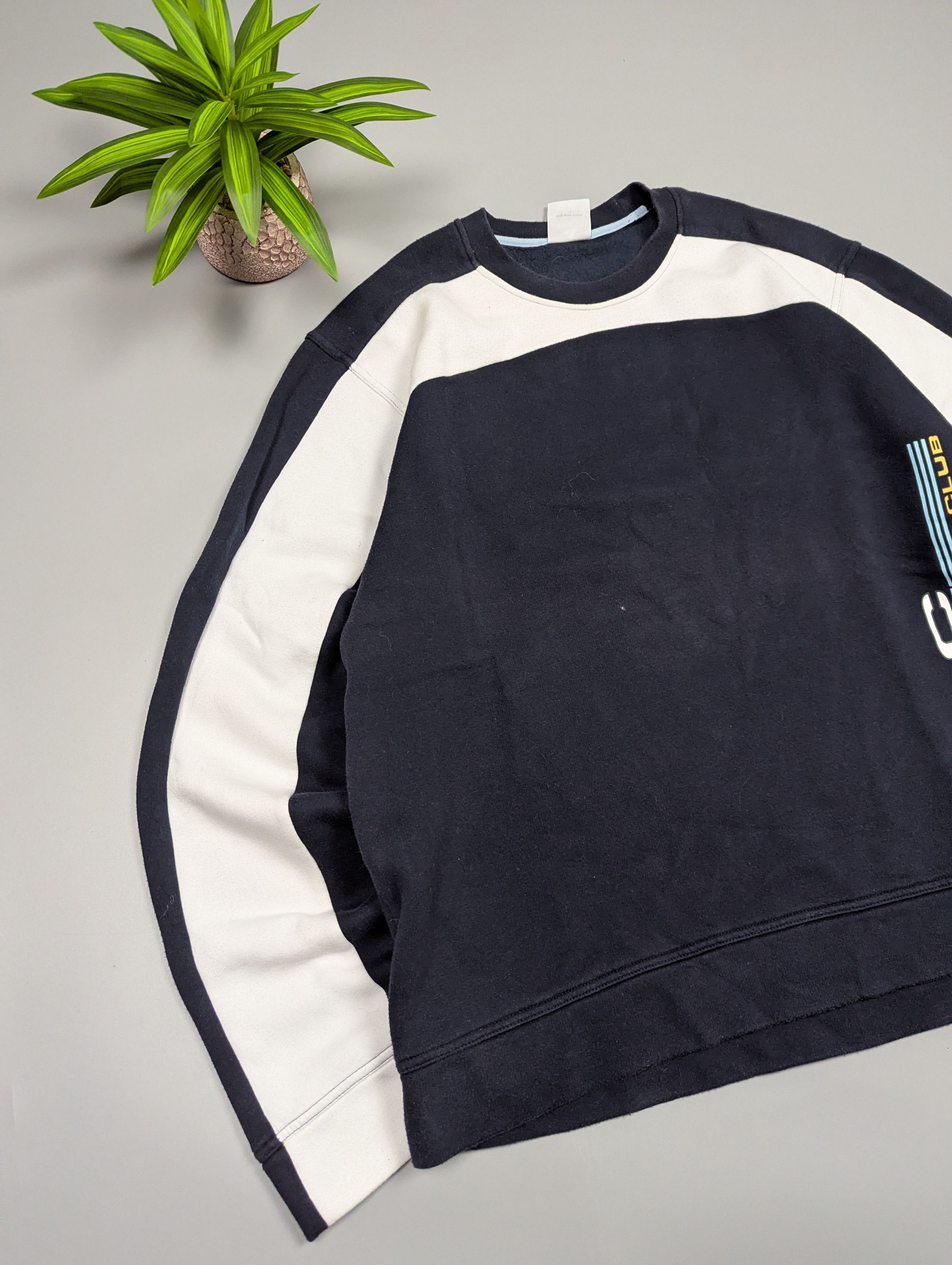 Adidas VTG Adidas Athletic Club AAC Big Logo Sweatshirt Y2K Mens XL Size US XL / EU 56 / 4 - 2 Thumbnail