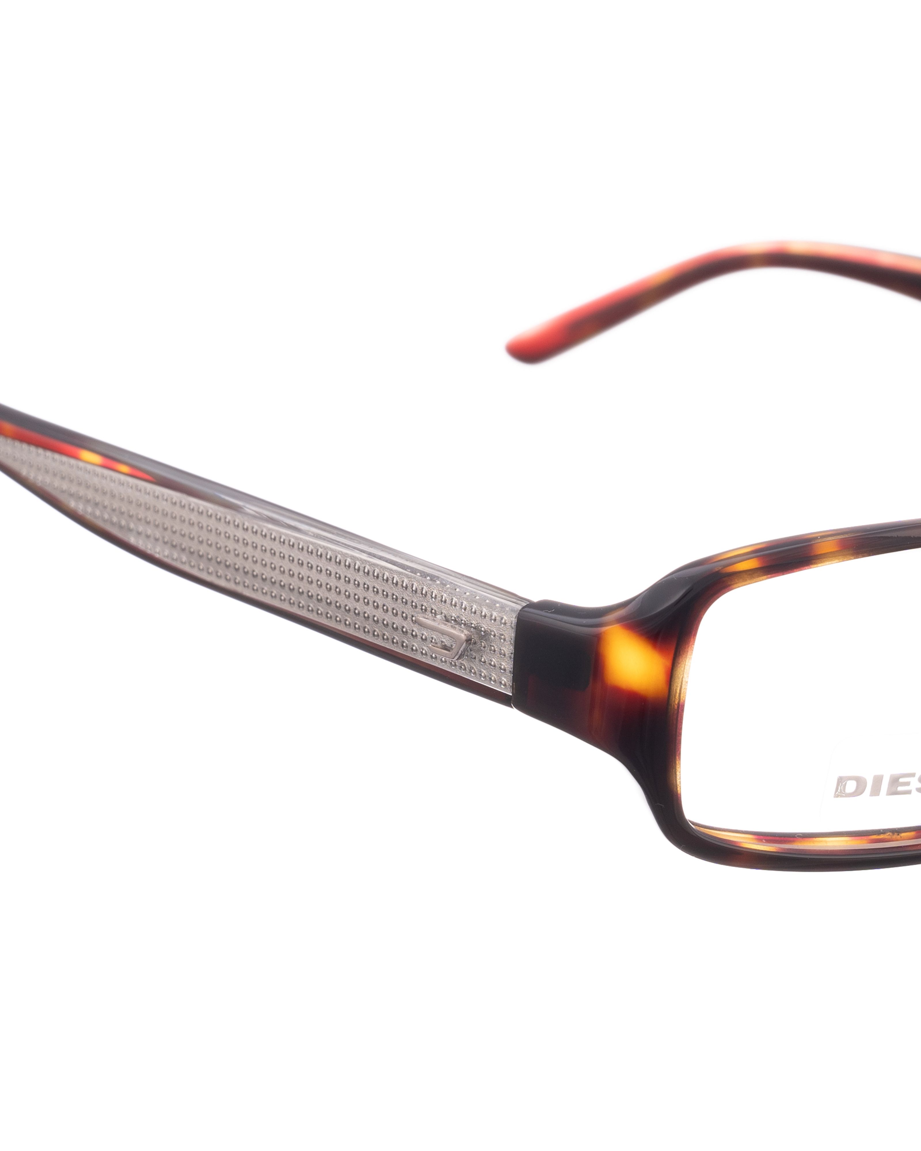 Diesel Diesel 90s Brown Havana Glasses with Silver Details Size ONE SIZE - 3 Thumbnail