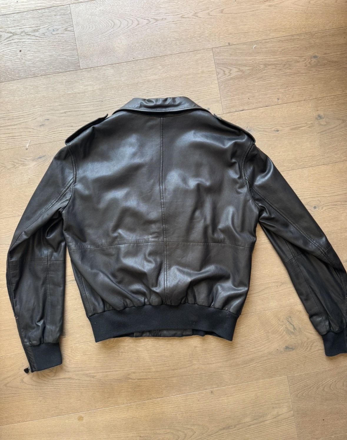 Alexander McQueen Alexander McQueen Cropped Leather Biker Jacket Size US M / EU 48-50 / 2 - 2 Thumbnail