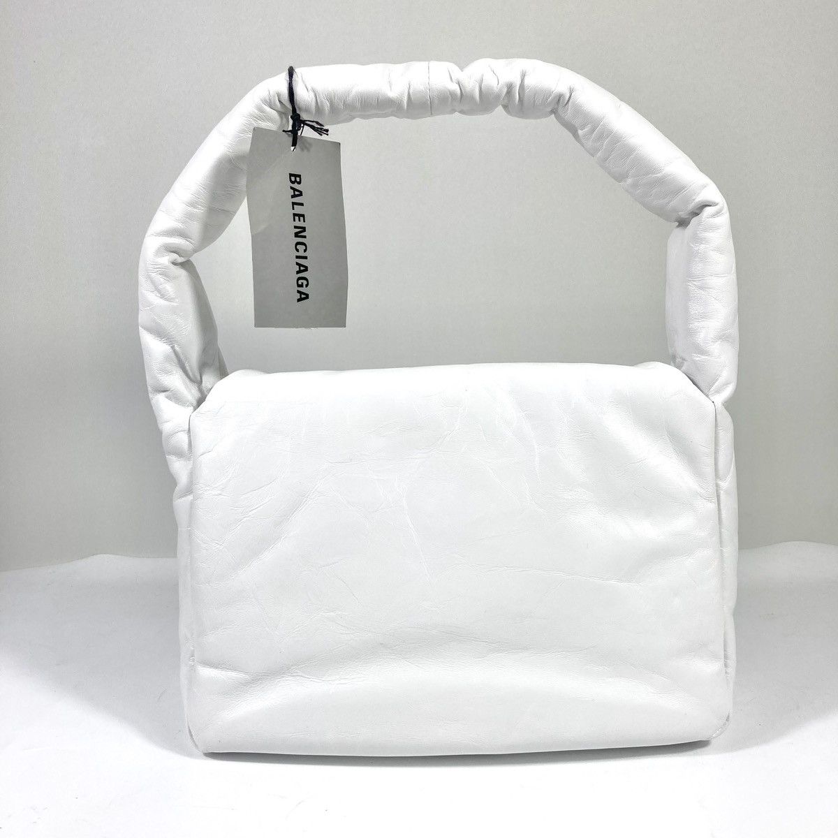 Balenciaga Balenciaga Small Monaco Leather Shoulder Bag Optic White NEW Size ONE SIZE - 6 Thumbnail
