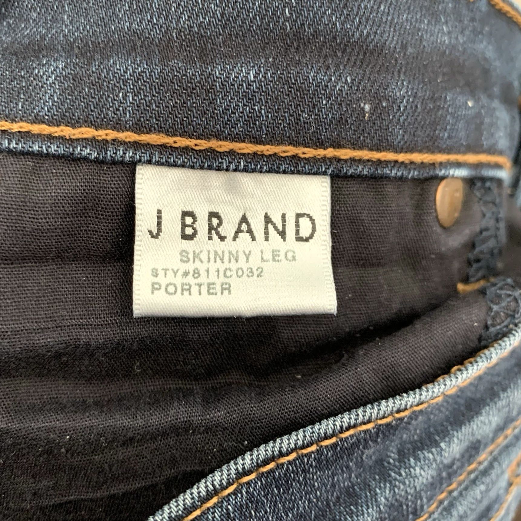 J Brand J Brand Jeans Womens 27 Skinny Leg Denim Blue Porter Wash Mid Rise Stretch Size 27" / US 4 / IT 40 - 4 Thumbnail
