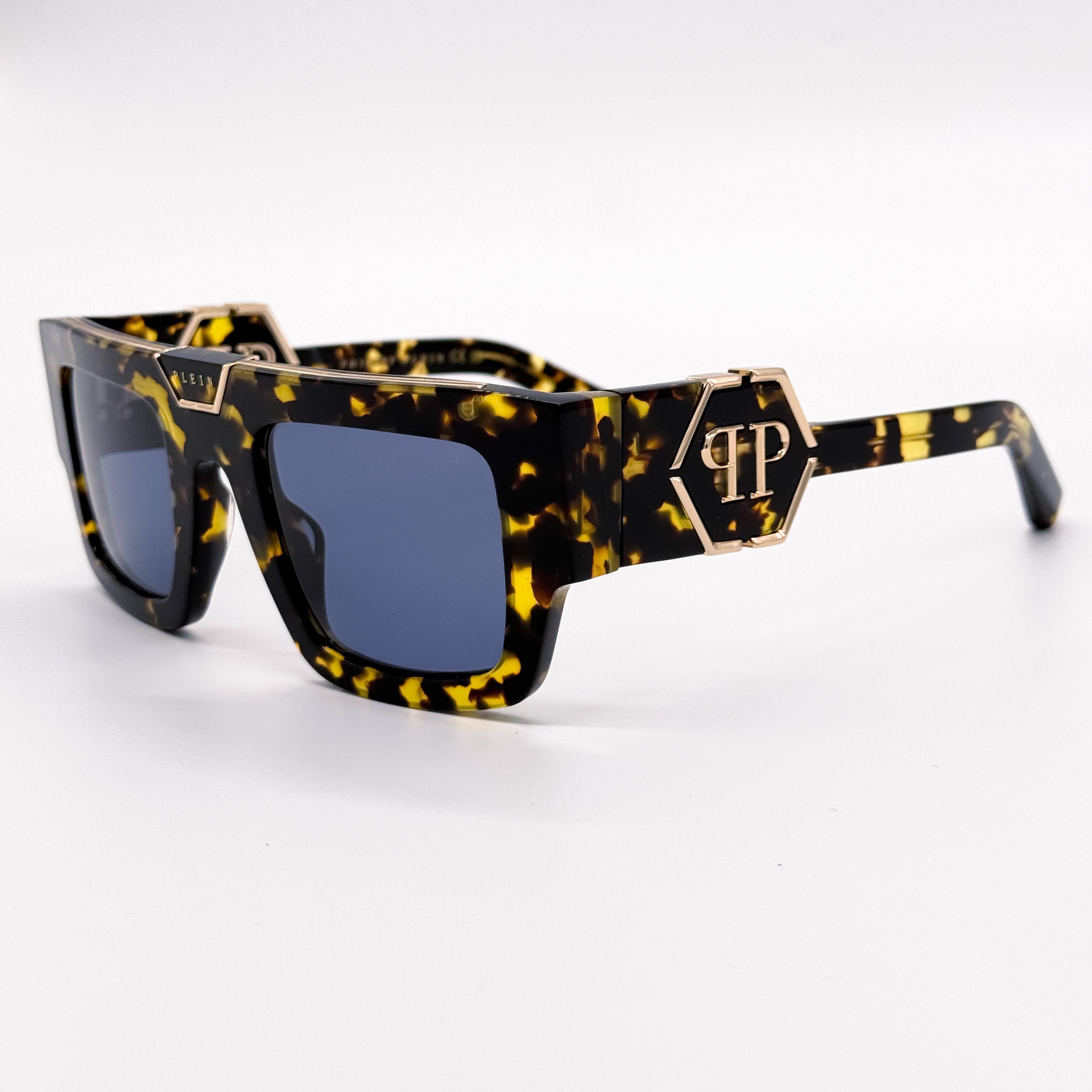 Philipp Plein NEW PHILIPP PLEIN GLOOM SPP092M 0781 HAVANA MEN SUNGLASSES Size ONE SIZE - 4 Thumbnail