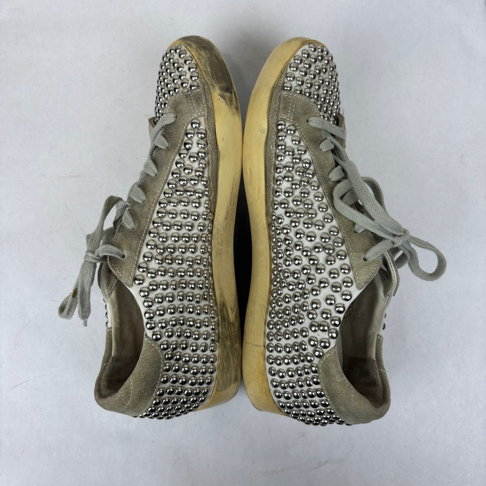 Golden Goose Golden Goose Superstar GGDB Old Studded Low Top Sneakers 38 Size US 8 / IT 38 - 7 Thumbnail