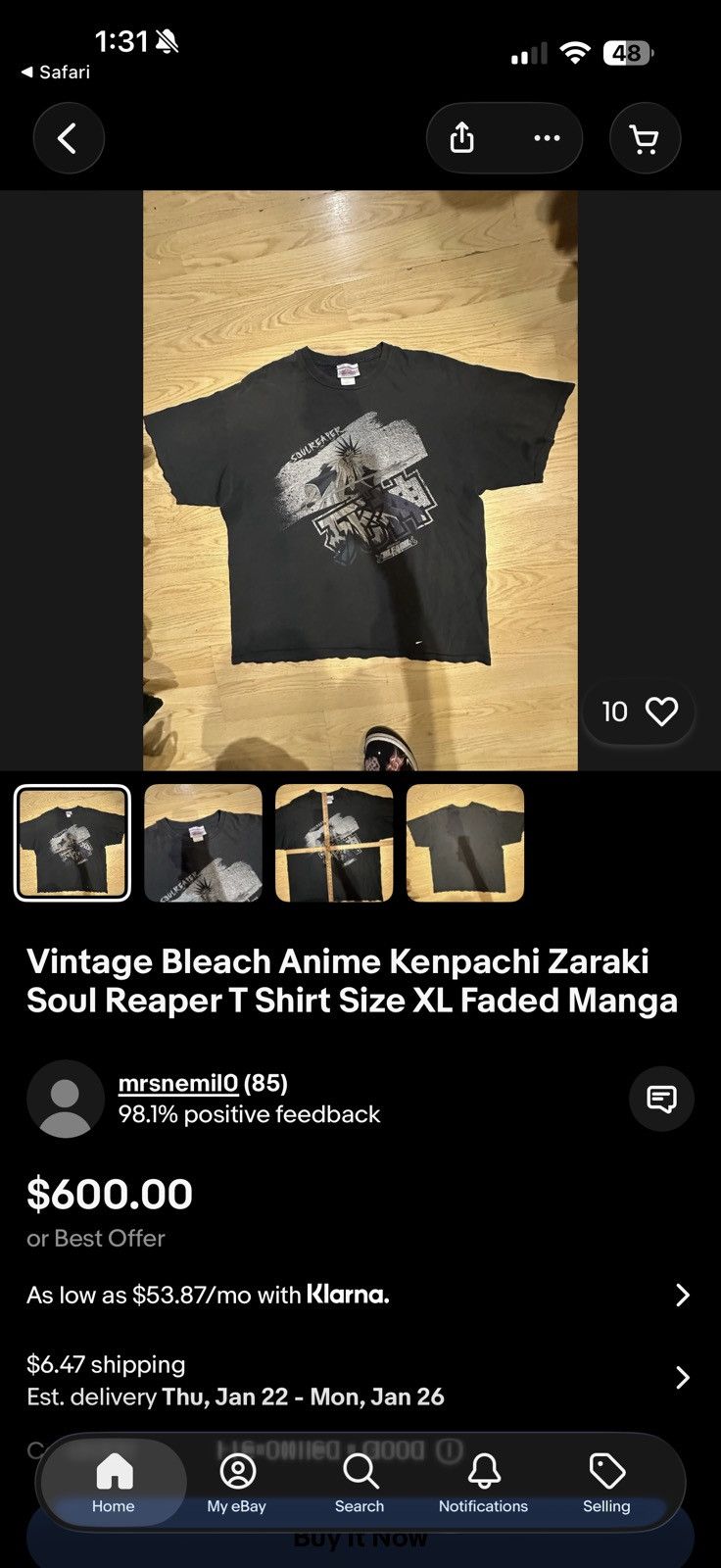 Anime Super Rare Bleach Anime Kenpachi Shirt Size US M / EU 48-50 / 2 - 2 Thumbnail