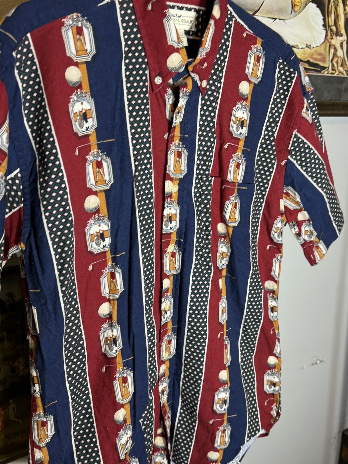 Vintage Vintage Golf AOP Button Up Shirt Size US M / EU 48-50 / 2 - 3 Thumbnail