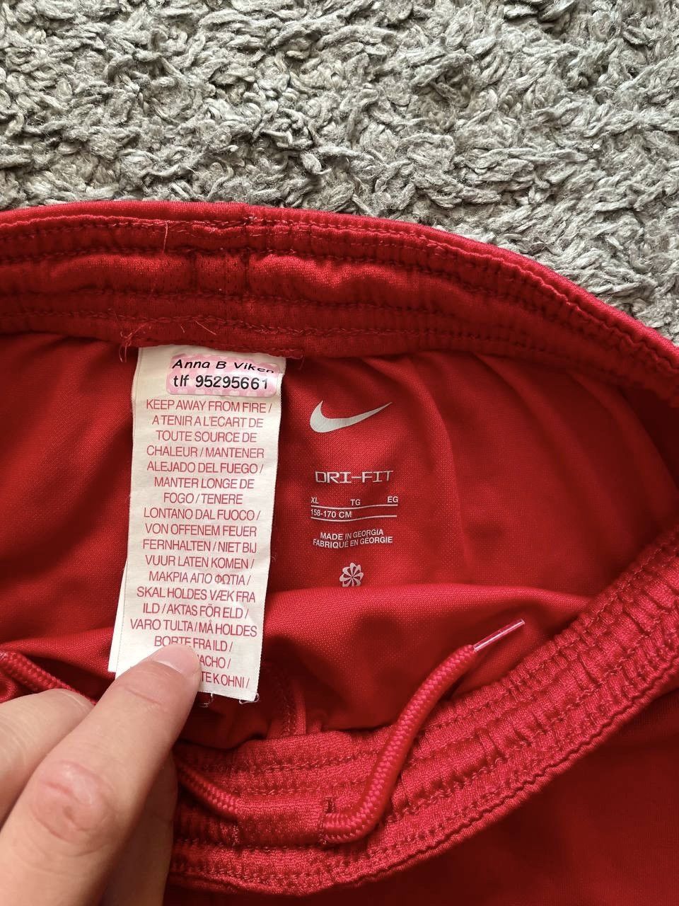 Nike × Vintage Nike Shorts Streetwear Soccer Liverpool Swoosh Logo Drill Size US 30 / EU 46 - 8 Thumbnail