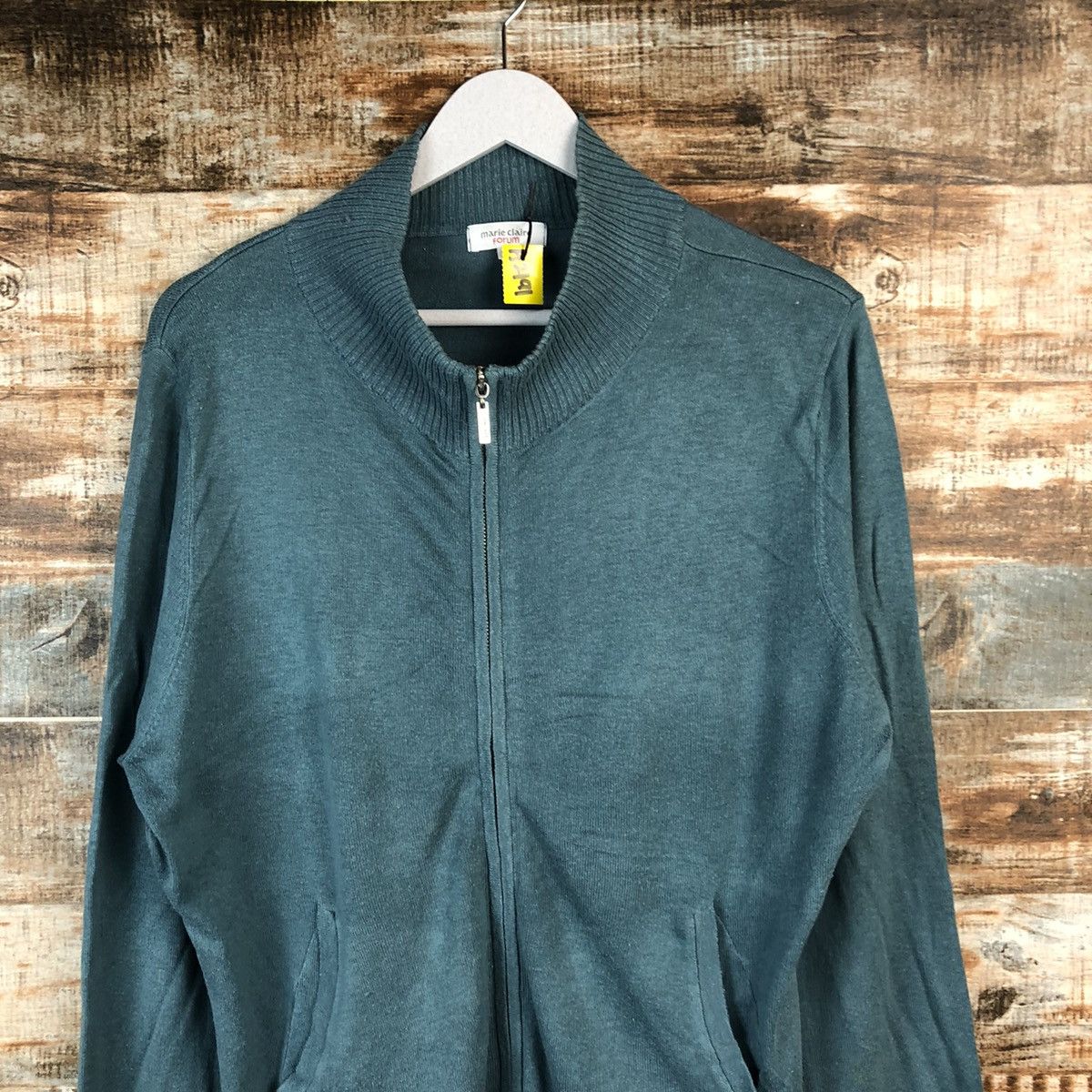 Homespun Knitwear × Japanese Brand Marie Claire Forum Green Knitwear #A2191 Size L / US 10 / IT 46 - 5 Thumbnail