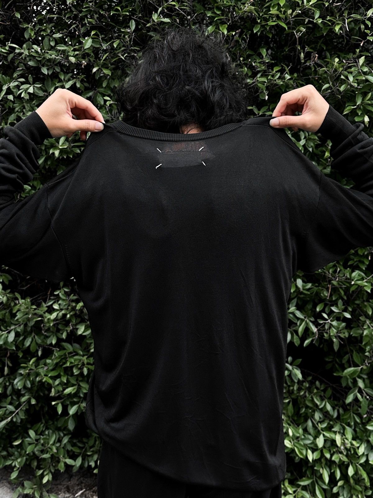 Maison Margiela Maison Margiela "Miss Deanna" Black Viscose Rayon Shirts Size US L / EU 52-54 / 3 - 5 Thumbnail