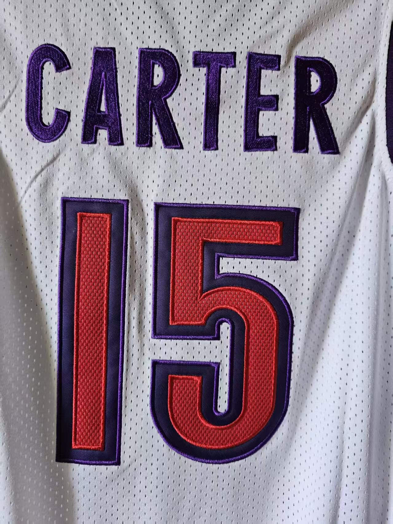 NBA Vince Carter Jersey Toronto Raptors 15 Double Stitched White Size US XXL / EU 58 / 5 - 7 Thumbnail